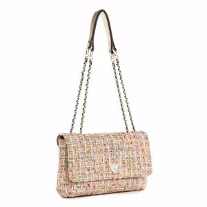 Guess Cessily Tweed Crossbody Purse